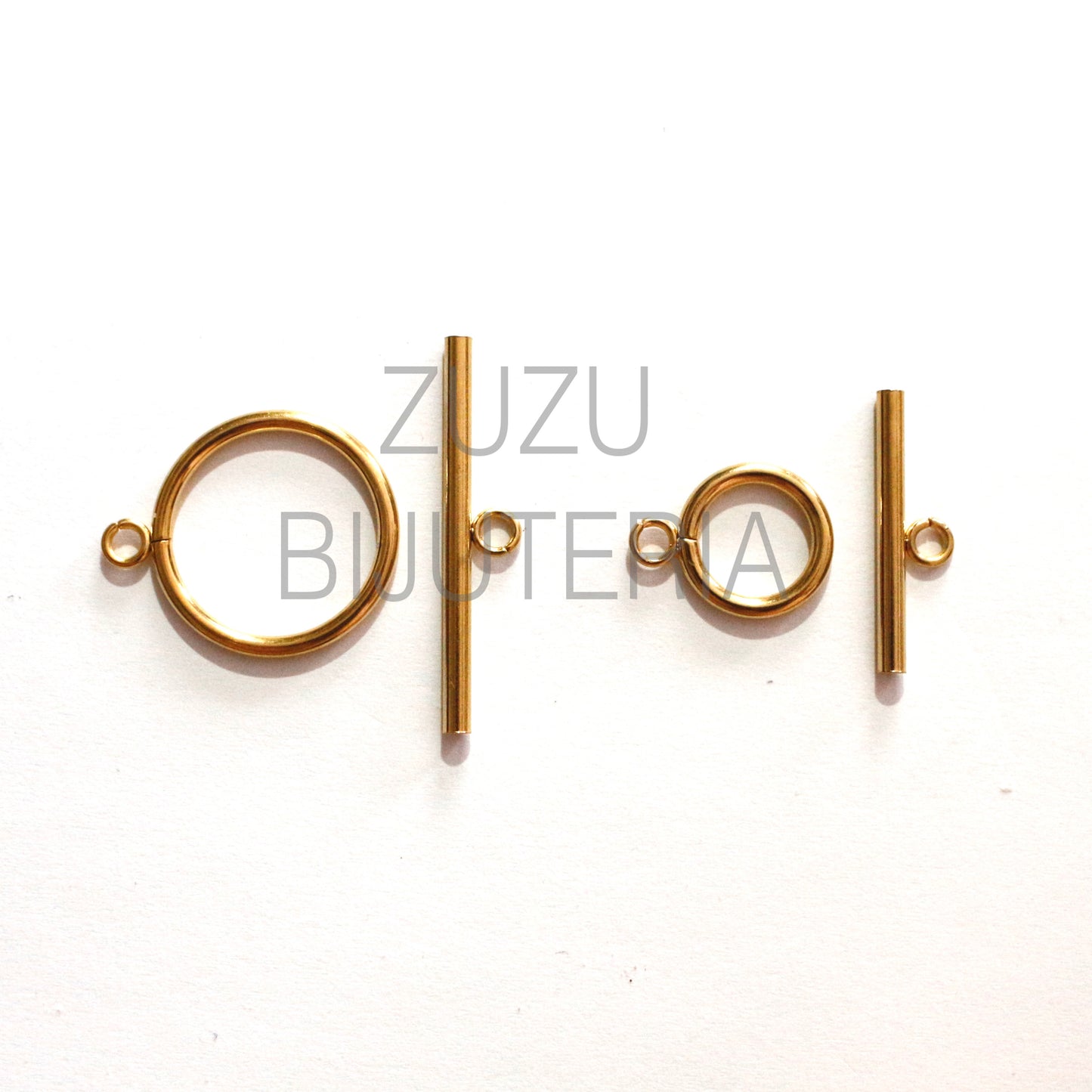 Fecho T Dourado (Espessura 2mm) - Aço Inox