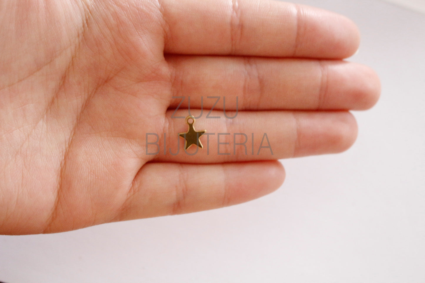 Pendente Estrela 8mm - Aço Inox