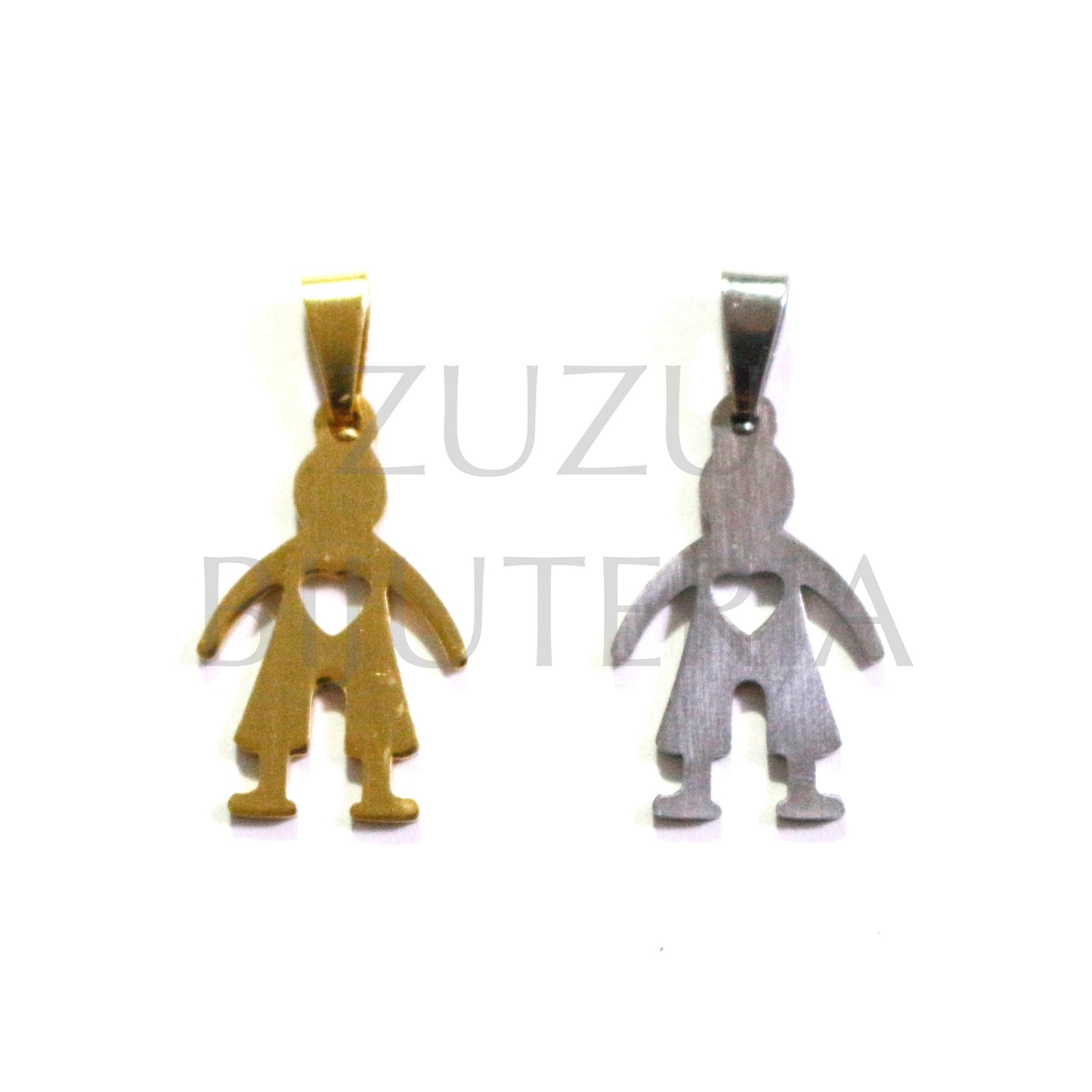 Boy Pendant - Stainless Steel